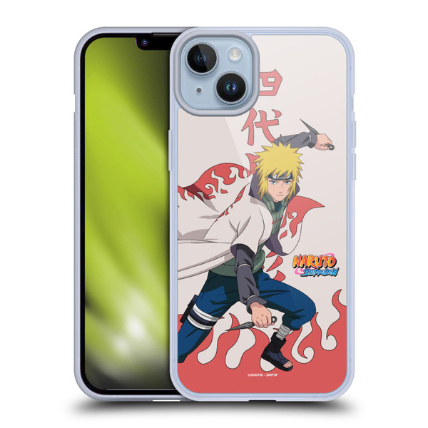 Naruto Shippuden Character Art Minato Namikaze Soft Gel Case for Apple iPhone 14 Plus
