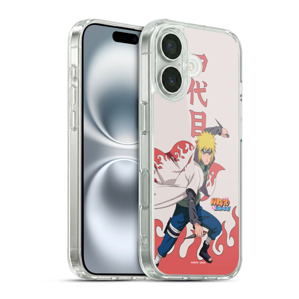 Naruto Shippuden Character Art Minato Namikaze Soft Gel Case for Apple iPhone 16 & MagSafe