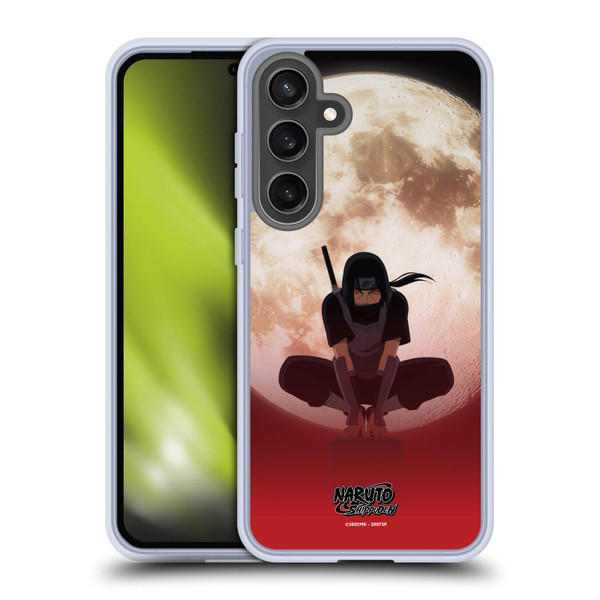 Naruto Shippuden Character Art Itachi Uchiha Moon Soft Gel Case for Samsung Galaxy S24 FE