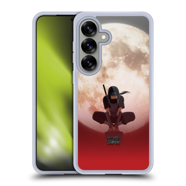 Naruto Shippuden Character Art Itachi Uchiha Moon Soft Gel Case for Samsung Galaxy S25