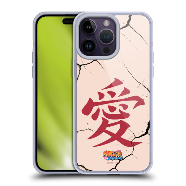 Naruto Shippuden Iconic Gaara Tattoo Soft Gel Case for Apple iPhone 14 Pro Max & MagSafe
