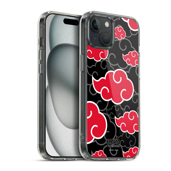 Naruto Shippuden Iconic Akatsuki Soft Gel Case for Apple iPhone 15 Plus & MagSafe