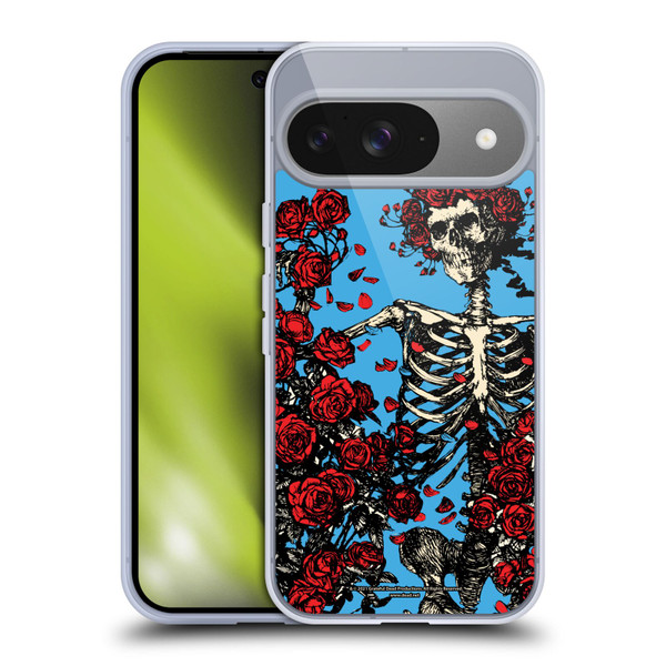 Grateful Dead Trends Bertha Skull Roses Soft Gel Case for Google Pixel 9 / Pixel 9 Pro