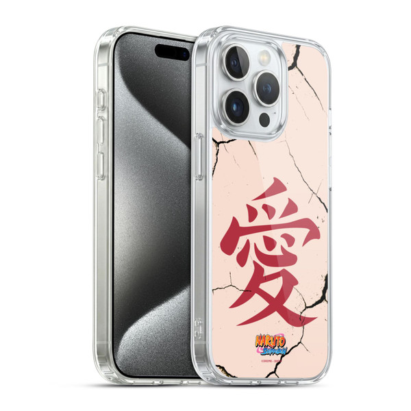Naruto Shippuden Iconic Gaara Tattoo Soft Gel Case for Apple iPhone 15 Pro & MagSafe