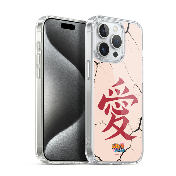 Naruto Shippuden Iconic Gaara Tattoo Soft Gel Case for Apple iPhone 15 Pro & MagSafe