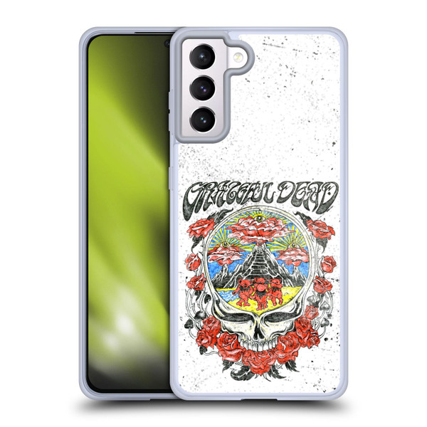 Grateful Dead Trends Rose Soft Gel Case for Samsung Galaxy S21+ 5G & MagSafe