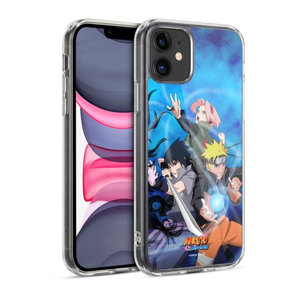 Naruto Shippuden Key Art Team 7 Soft Gel Case for Apple iPhone 11