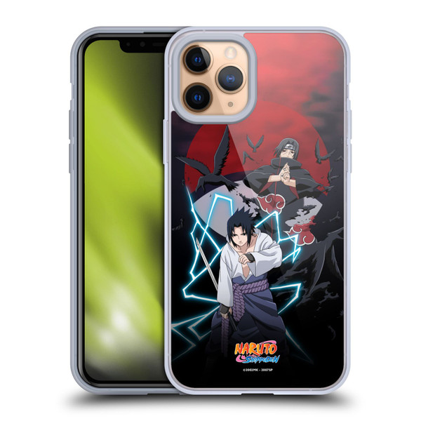Naruto Shippuden Key Art Sasuke And Itachi Soft Gel Case for Apple iPhone 11 Pro & MagSafe