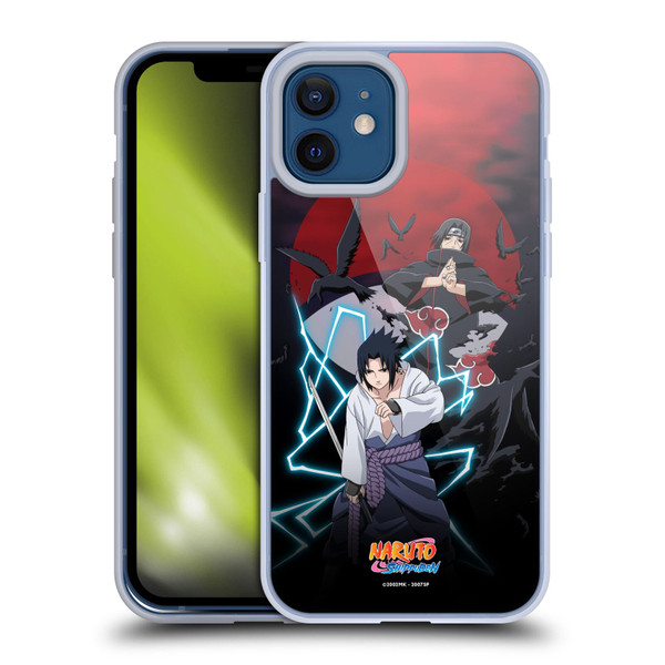 Naruto Shippuden Key Art Sasuke And Itachi Soft Gel Case for Apple iPhone 12 / iPhone 12 Pro & MagSafe