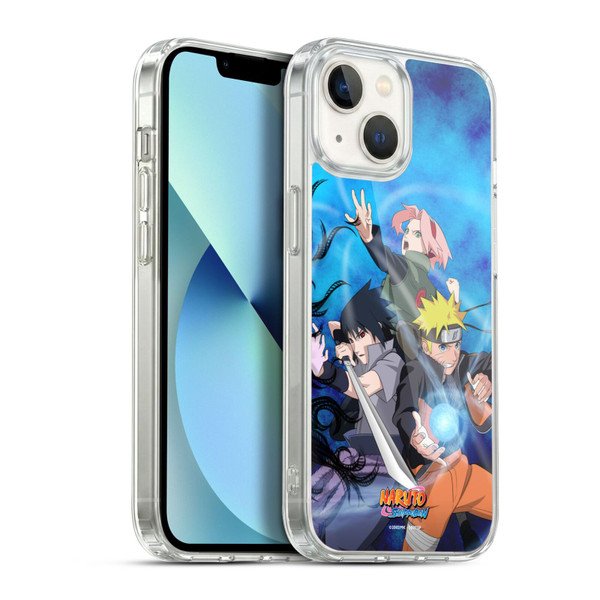 Naruto Shippuden Key Art Team 7 Soft Gel Case for Apple iPhone 13
