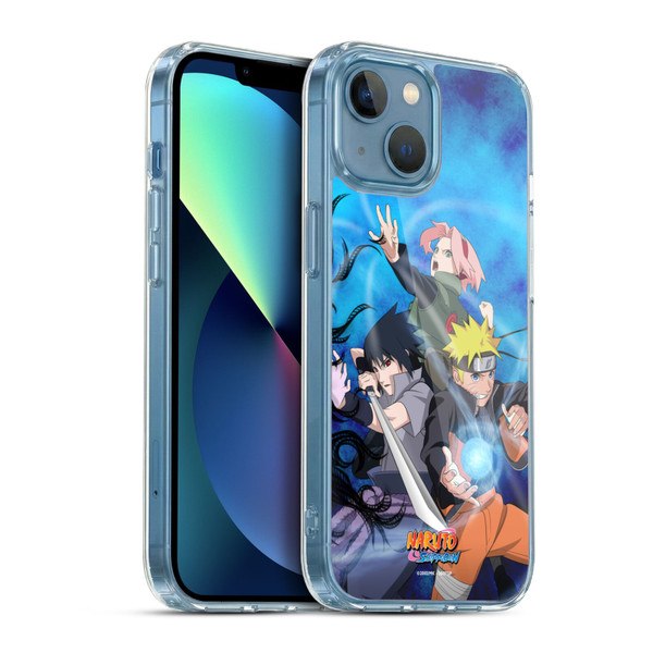 Naruto Shippuden Key Art Team 7 Soft Gel Case for Apple iPhone 13 Mini & MagSafe