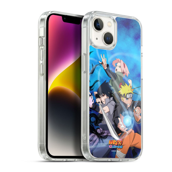 Naruto Shippuden Key Art Team 7 Soft Gel Case for Apple iPhone 14 Plus & MagSafe