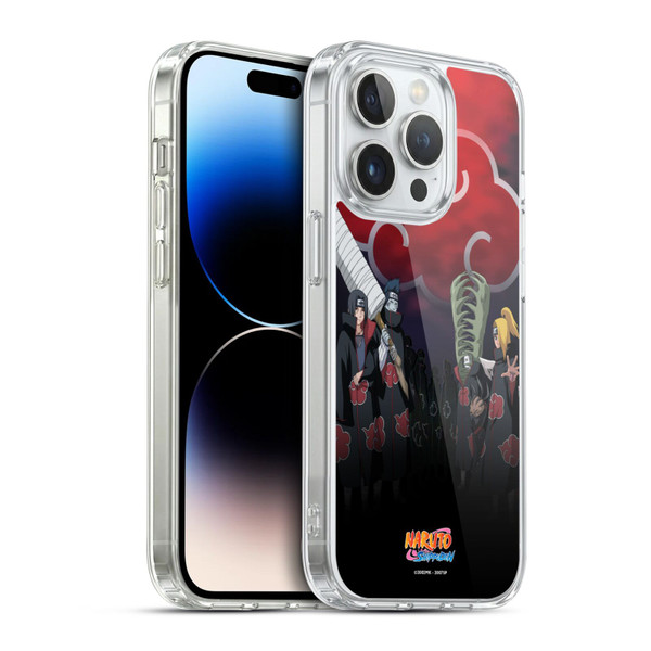 Naruto Shippuden Key Art Akatsuki Soft Gel Case for Apple iPhone 14 Pro & MagSafe