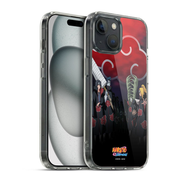 Naruto Shippuden Key Art Akatsuki Soft Gel Case for Apple iPhone 15 & MagSafe