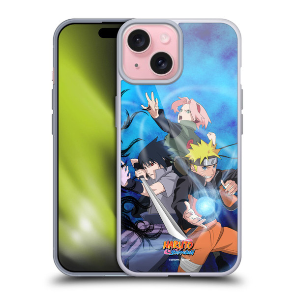 Naruto Shippuden Key Art Team 7 Soft Gel Case for Apple iPhone 15 & MagSafe