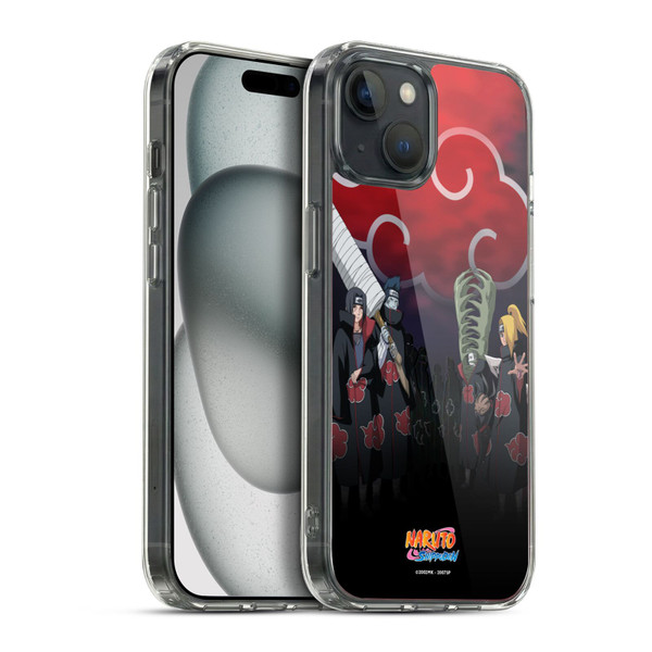 Naruto Shippuden Key Art Akatsuki Soft Gel Case for Apple iPhone 15 Plus & MagSafe