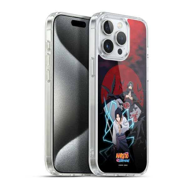 Naruto Shippuden Key Art Sasuke And Itachi Soft Gel Case for Apple iPhone 15 Pro Max & MagSafe