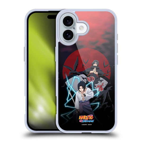 Naruto Shippuden Key Art Sasuke And Itachi Soft Gel Case for Apple iPhone 16 & MagSafe