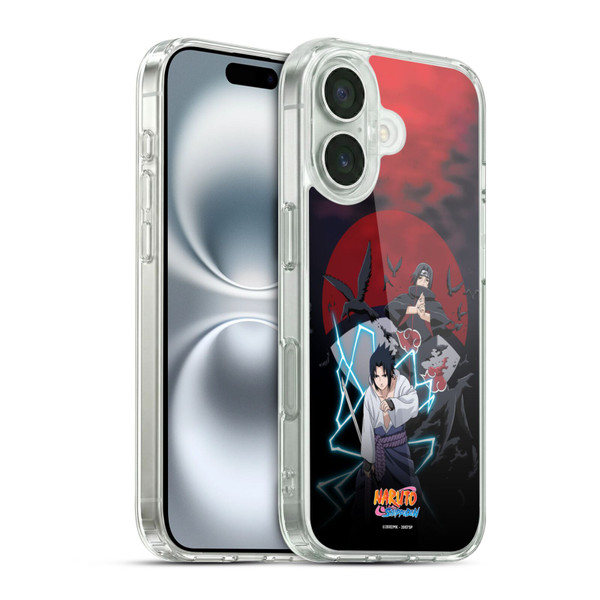 Naruto Shippuden Key Art Sasuke And Itachi Soft Gel Case for Apple iPhone 16 & MagSafe