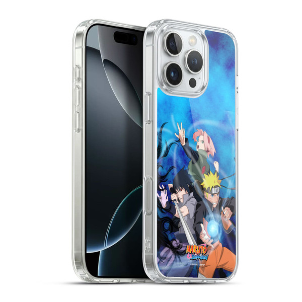 Naruto Shippuden Key Art Team 7 Soft Gel Case for Apple iPhone 16 Pro Max & MagSafe