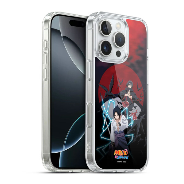 Naruto Shippuden Key Art Sasuke And Itachi Soft Gel Case for Apple iPhone 16 Pro & MagSafe