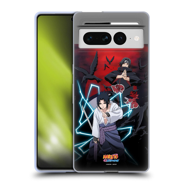 Naruto Shippuden Key Art Sasuke And Itachi Soft Gel Case for Google Pixel 7 Pro