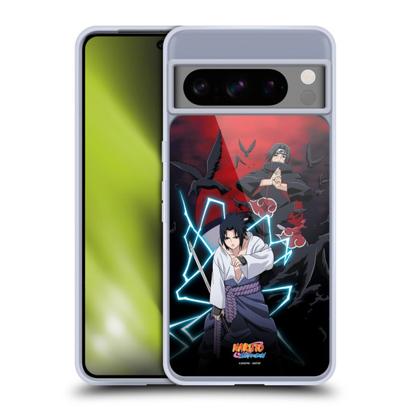 Naruto Shippuden Key Art Sasuke And Itachi Soft Gel Case for Google Pixel 8 Pro