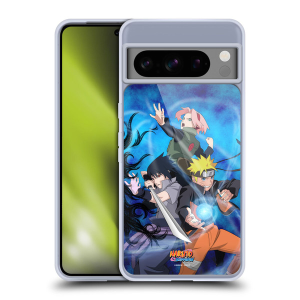 Naruto Shippuden Key Art Team 7 Soft Gel Case for Google Pixel 8 Pro