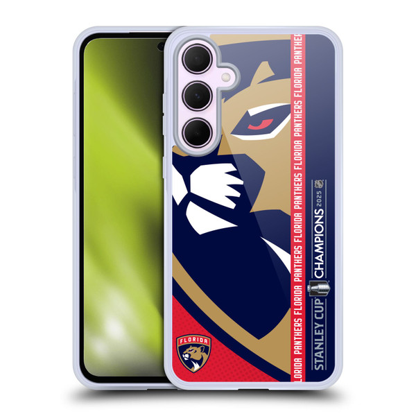 NHL 2025 Stanley Cup Champions Florida Panthers Oversized Soft Gel Case for Samsung Galaxy A35 5G