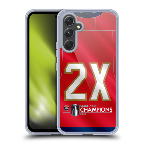 NHL 2025 Stanley Cup Champions Florida Panthers Jersey Soft Gel Case for Samsung Galaxy A54 5G