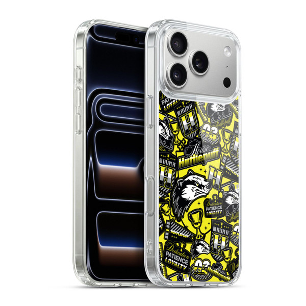 Harry Potter Badge Up House Hufflepuff Soft Gel Case for Apple iPhone 17 Pro Max