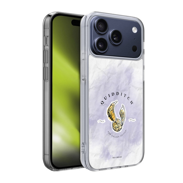 Harry Potter Deathly Hallows XVII Quidditch Golden Snitch Soft Gel Case for Apple iPhone 17 Pro