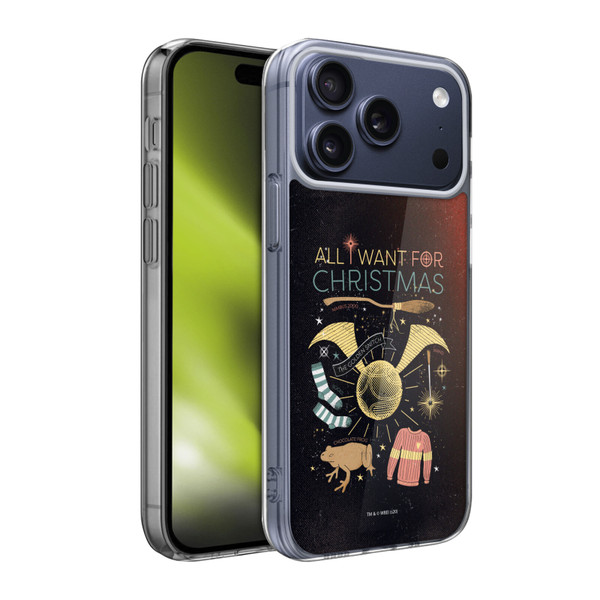 Harry Potter Deathly Hallows XXXII All I Want For Christmas Soft Gel Case for Apple iPhone 17 Pro Max