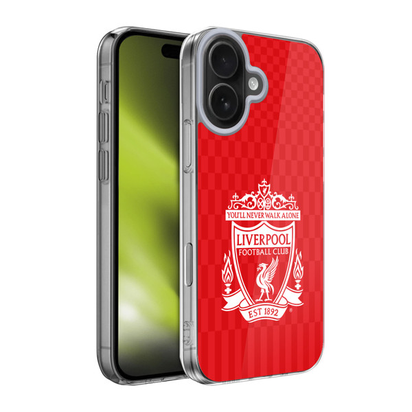Liverpool Football Club Crest Designs White Home Soft Gel Case for Apple iPhone 17