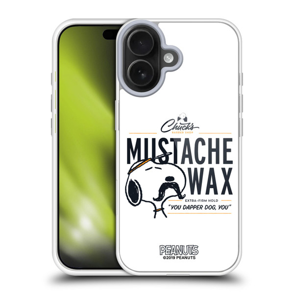 Peanuts Chuck's Barber Shop Snoopy Moustache Wax Soft Gel Case for Apple iPhone 17