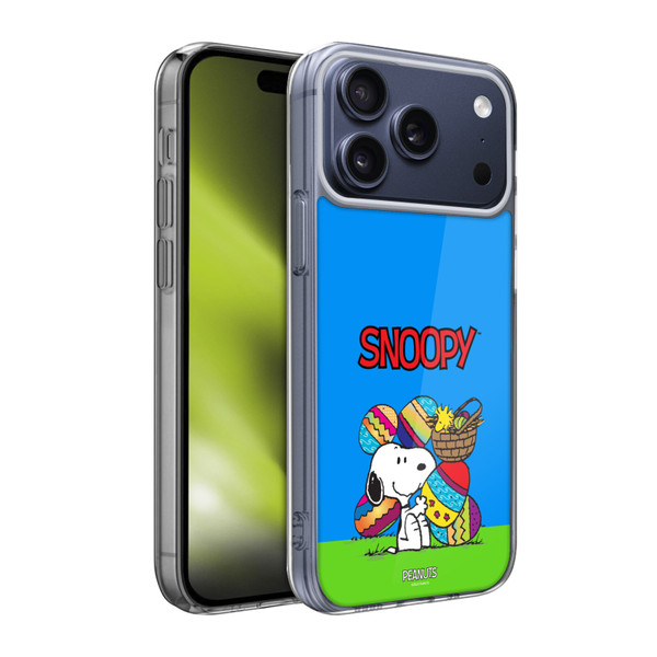 Peanuts Easter Spring Egg Hunting Soft Gel Case for Apple iPhone 17 Pro Max