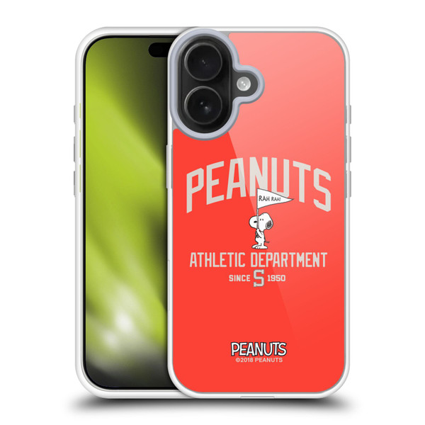 Peanuts Varsity Sports Snoopy Athletic Department Soft Gel Case for Apple iPhone 17