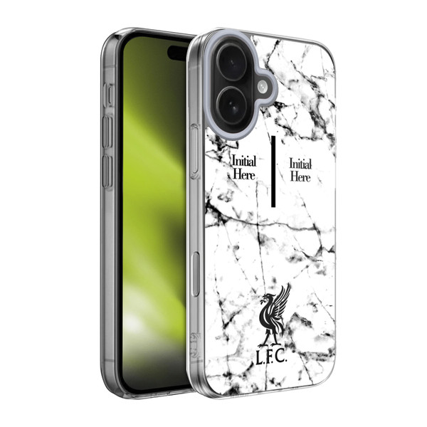 Custom Customised Personalised Liverpool Football Club Logo 1 Liver Bird Marble Soft Gel Case for Apple iPhone 17