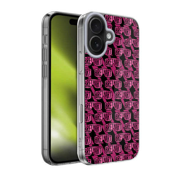 WWE Bret Hart Pattern Soft Gel Case for Apple iPhone 17