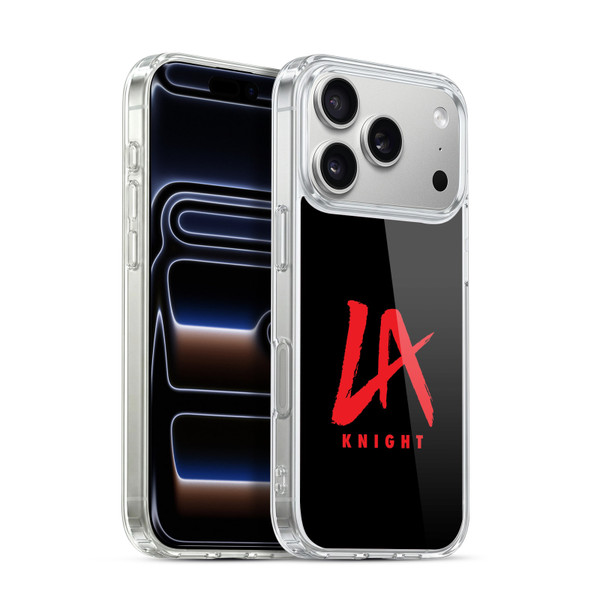 WWE LA Knight Logo Soft Gel Case for Apple iPhone 17 Pro