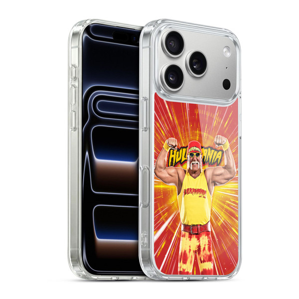 WWE Hulk Hogan Portrait Soft Gel Case for Apple iPhone 17 Pro