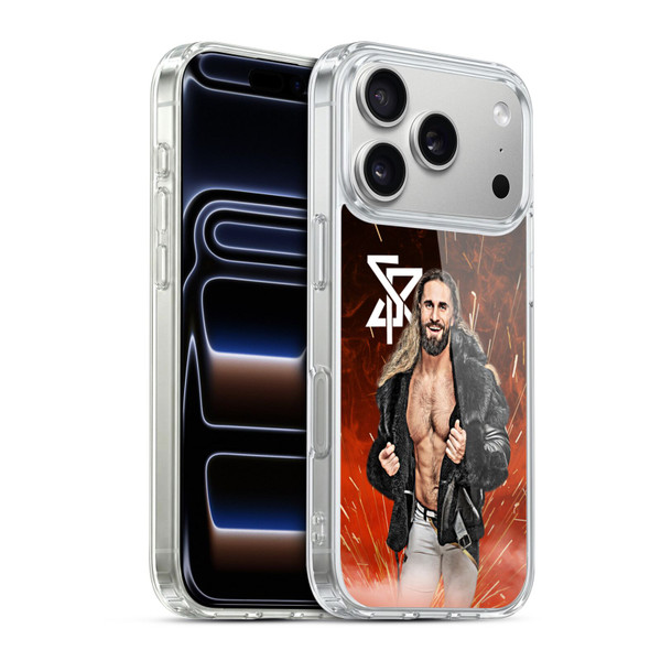 WWE Seth Rollins Graphic Portrait Soft Gel Case for Apple iPhone 17 Pro