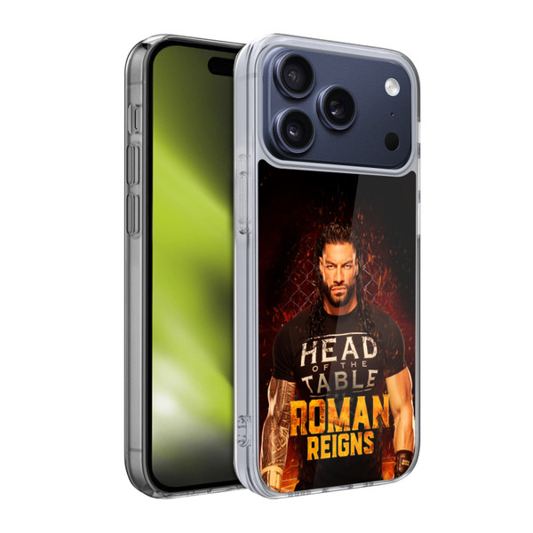 WWE R. Reigns Graphics Roman Reigns 1 Soft Gel Case for Apple iPhone 17 Pro