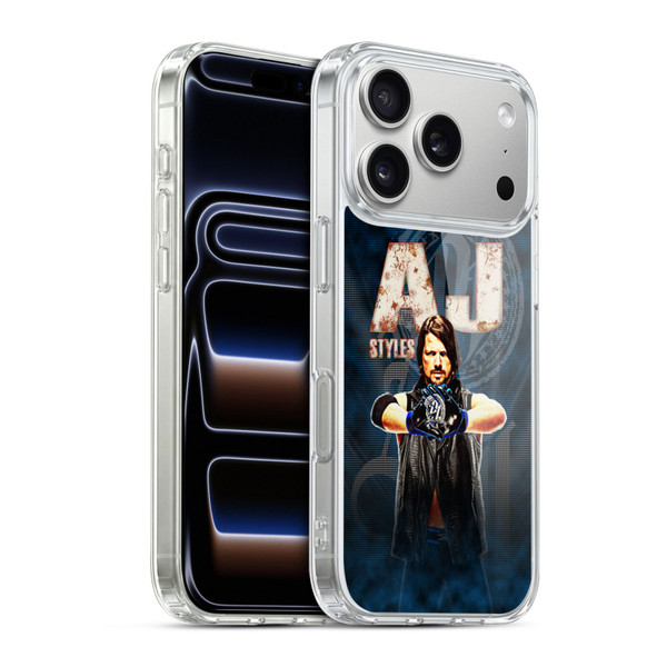 WWE Superstars AJ Styles Soft Gel Case for Apple iPhone 17 Pro