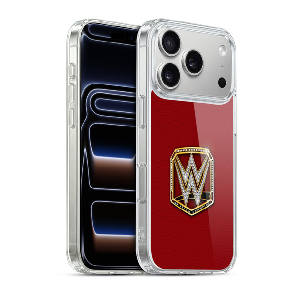 WWE Title Belts Universal Champion Soft Gel Case for Apple iPhone 17 Pro