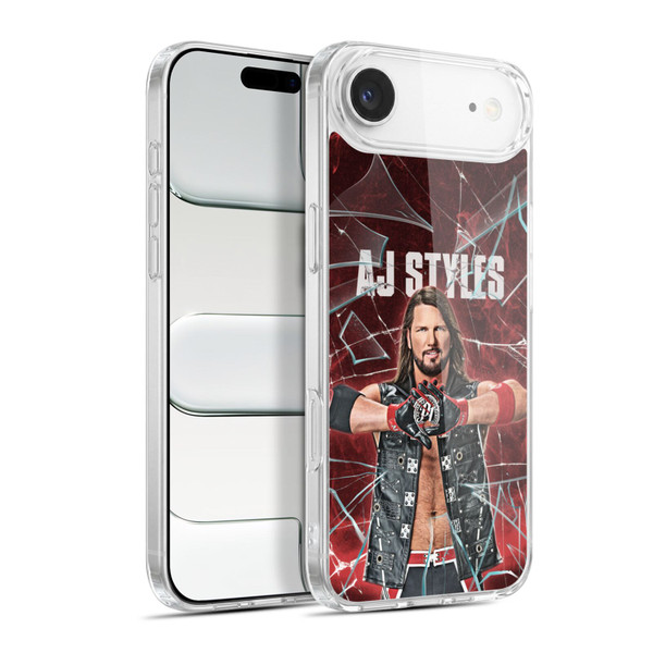 WWE Aj Styles Shattered Glass Soft Gel Case for Apple iPhone 17 Air