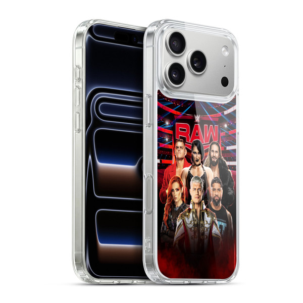 WWE Pay-Per-View Superstars 2024 Raw Soft Gel Case for Apple iPhone 17 Pro Max