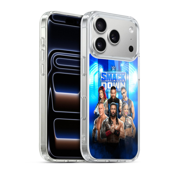 WWE Pay-Per-View Superstars 2024 Smackdown! Soft Gel Case for Apple iPhone 17 Pro
