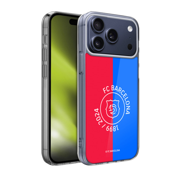 FC Barcelona 125th Anniversary Red & Blue Soft Gel Case for Apple iPhone 17 Pro Max