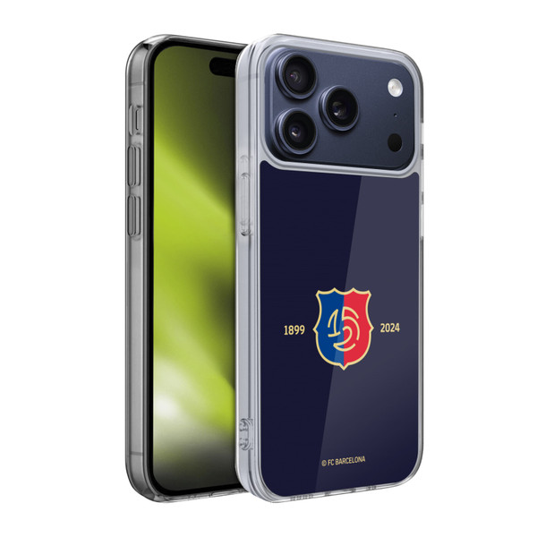 FC Barcelona 125th Anniversary Logo Stack Soft Gel Case for Apple iPhone 17 Pro